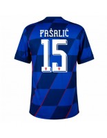 Moške Nogometnih dresov Hrvaška Mario Pasalic #15 Gostujoči EP 2024 Kratki rokavi